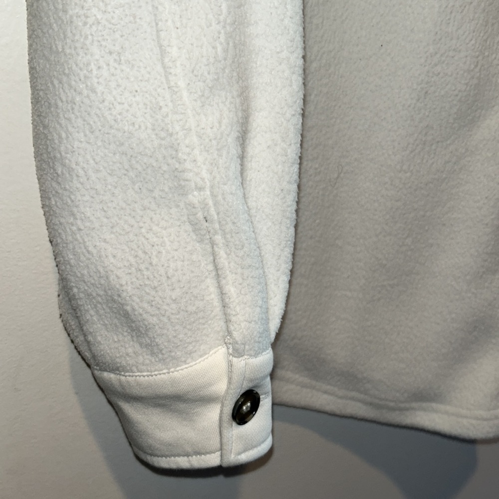 White Soft Button Down Shacket Medium - image 6